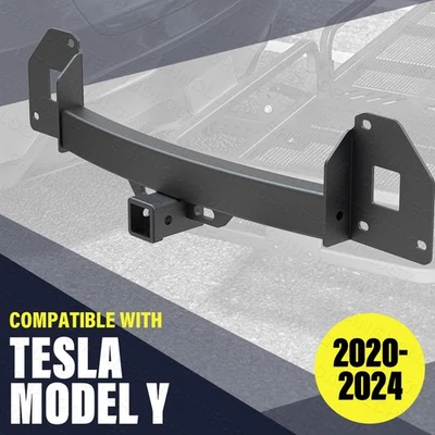 Trailer Tow Hitch Bar Hook Assembly 2in Receiver For Tesla Model Y 2020-2024 - Image 1 of 4