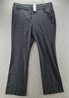 Pantalones de vestir para mujer 7th Avenue Design Studio 16 líneas negras pequeñas rojas y grises nuevas con etiquetas Foto 1 de 4
