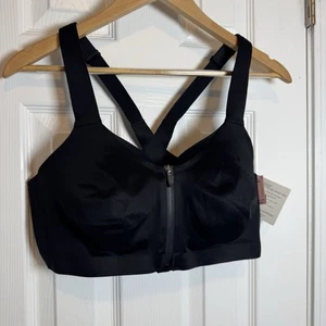 Reggiseno sportivo Victoria's Secret Knockout nero donna taglia 38DD con ferretto davanti - Foto 1 di 7
