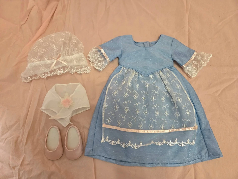 Вышедшая на пенсию кукла American Girl набор платьев Elizabeth's Tea Lesson - Изображение 1 из 1