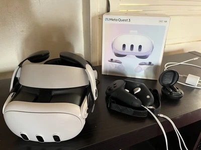 Meta Quest 3 512GB Near Mint Bundled W/ BoboVR M3 Pro, PrismXR buds and more - Image 1 of 4