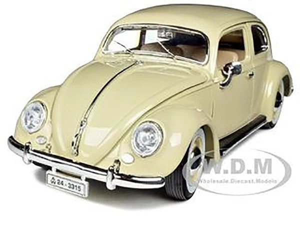1955 VOLKSWAGEN Beetle Kafer Beige 1/18 Diecast Model Car by Bburago 12029BG