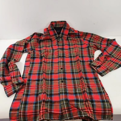 Vintage Arrow Sportswear Fireside Red Plaid Mens Size Small Unworn NEW NWOT - Image 1 of 4