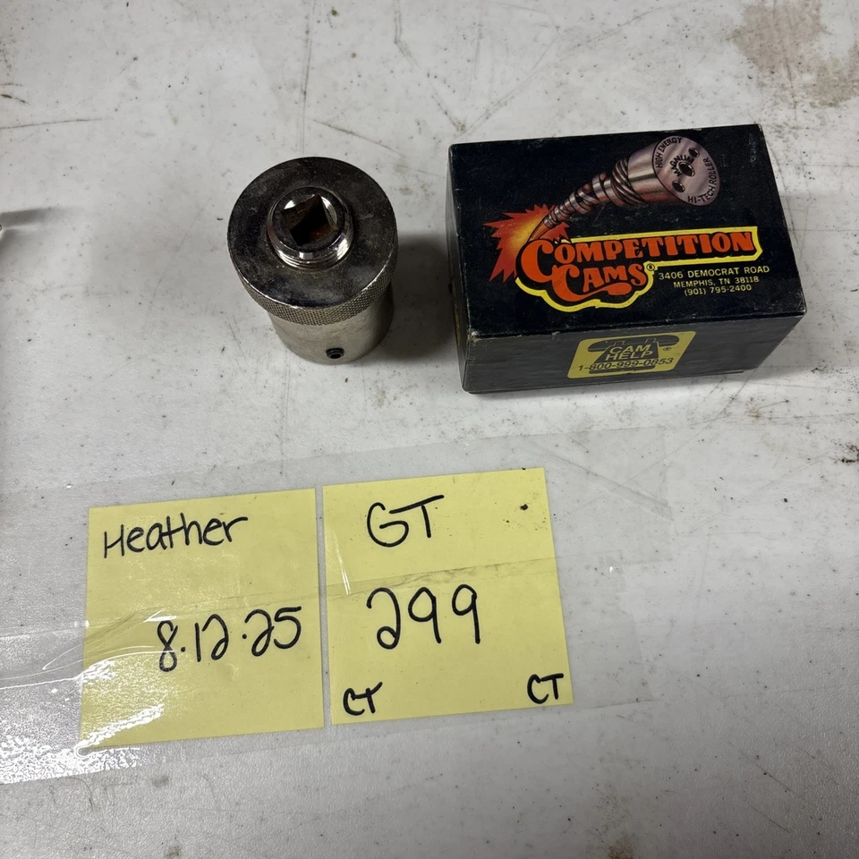 COMPETITION CAMS 4793; Adaptador de rueda grado CS de acero dorado Foto 1 de 3