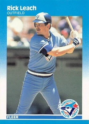 Rick Leach 1987 Fleer 234  Toronto Blue Jays  Baseball Card - Image 1 of 2