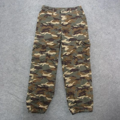 Levis 94 Baggy Cargo Pants Womens 26 Camo Camouflage Cotton Vintage Style Y2K - Image 1 of 4