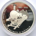 Australia 2004 Railways 5 Dollars 1oz Silver Coin,Proof