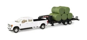 LP68114 Big Roads ERTL 1/32 Ford Pickup with Trailer and Bales - Picture 1 of 1