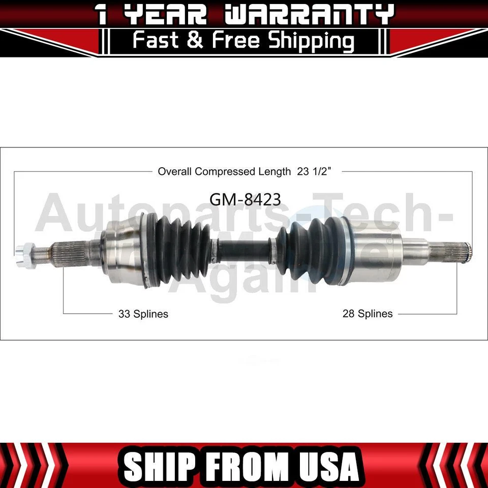 Шарнирный вал передней оси драйвера для 2015 GMC Canyon 2016 GMC Canyon - Изображение 1 из 1