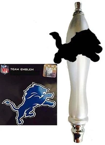 Detroit Lions Football Emblem & Bier Zapfhahn Griff für Kegerator Wasserhahn KIT - Bild 1 von 1