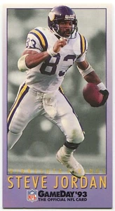 1993 GameDay #401 Steve Jordan Minnesota Vikings - Picture 1 of 2