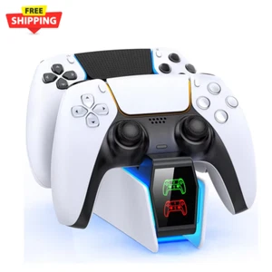 Charging Station for PS5 Controller Dualsense Dual Charging Dock Charger Stand - Picture 1 of 13