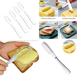 US 4-8 Pack Butter Spreader 3-in-1 Butter Curler Knife Kitchen Stainless Steel - Picture 1 of 22