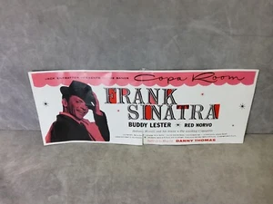 Promotional sign Frank Sinatra Buddy Lester Red Norvo Sands Copa Room Las Vegas - Picture 1 of 13