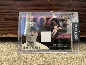 2021 Jersey Fusion 1983 Game Worn Used Swatch 1994 Upper Deck Bob Gibson (A30) - Picture 1 of 4
