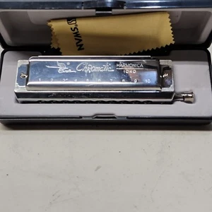 Swan Chromatic Harmonica 1040 Pro 10 holes 40 tones NEXT DAY SHIPPING! - Picture 1 of 3