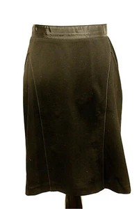 KENAR Women's Black Tonal Ribbon Trim Pencil Skirt, Size 12 - Picture 1 of 5