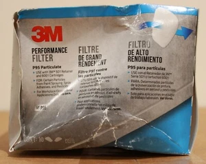 3M P95 Performance Filter Use With 3M 501 Retainer & 6001 Cartridges 10 Pack - Picture 1 of 3
