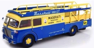 1/64 Stance Hunters Model of Fiat 642 Car Transport of Maserati in Yellow - Picture 1 of 5