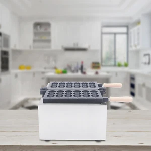 Commercial Electric 6 Grids Bubble Waffle Maker Non Stick Waffle Pancake Machine - Bild 1 von 12