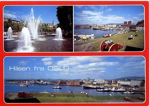 Alte Postkarte - Hilsen fra Oslo - Picture 1 of 1