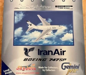 Gemini jets Diecast 1:400 Iran Air Boeing 747SP EP-IAA MIB -Skyjets Exclusive - Foto 1 di 6