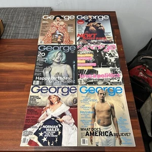 Lot Of 6 George Magazines - July 1996 - December 1996 - Picture 1 of 8
