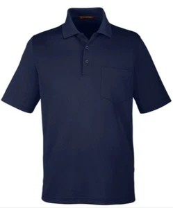Harriton Men's  Dark Navy Polo M348 Size Small UV Protection . - Picture 1 of 5
