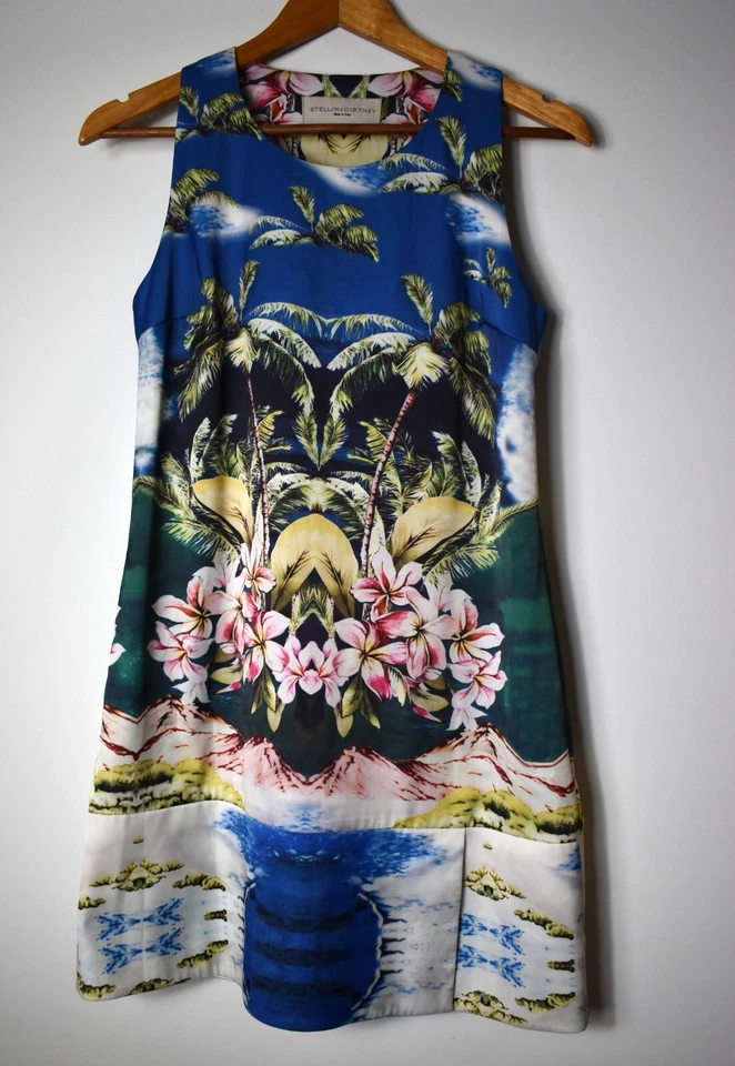 Vestido sin mangas estampado hawaiano Stella McCartney talla M Foto 1 de 4