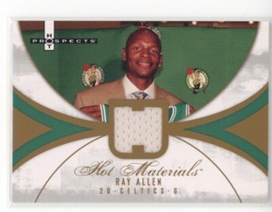 2007-08 FLEER HOT PROSPECTS RAY ALLEN HM-RA HOT MATERIALS JERSEY RELIC