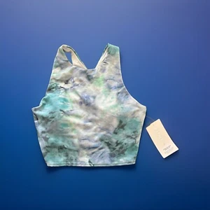 Athleta Conscious Crop A-C Tank Top Bra Support Yoga Workout Medium New - Picture 1 of 10
