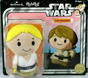 HALLMARK ITTY BITTYS STAR WARS LIMITED LUKE SKYWAKER JEDI PLUSH ON CARD 2017 - Picture 1 of 12