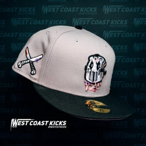 Hat Club Fuji PBJ Anthropomorphic Mask New Era Two Tone Size 7 Pink UV - Picture 1 of 2