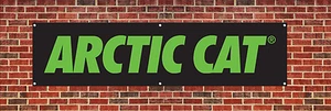 Arctic Cat Banner Poster dealer advertising sign Man Cave Garage 2' x 7' NEW - Picture 1 of 8