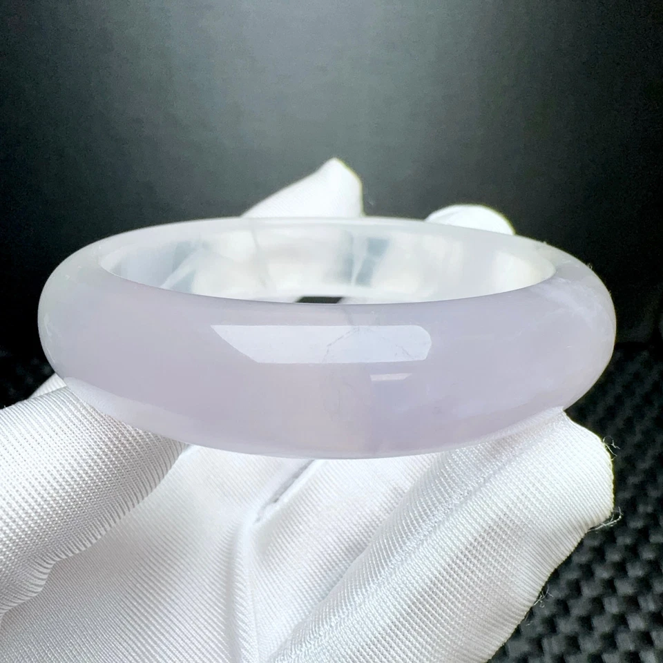 Brazalete Brazalete 56,8 mm Natural Púrpura Transparente Cuarzo Cristal Piedras Preciosas AAA Foto 1 de 4