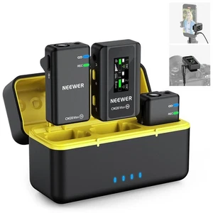 NEEWER CM28 Max Wireless Lavalier Microphone System Charging Case 48KHz 24Bit - Picture 1 of 9