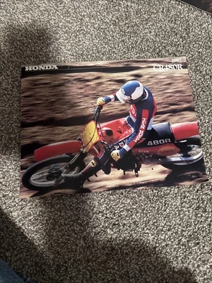 1982 Honda CR480R 4-страничный продажи брошюра литература оригинал - Изображение 1 из 3