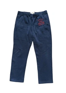 Abercrombie & Fitch Sweatpants Blue Red Vintage Y2K Embroidered Men's Size Large - Picture 1 of 8