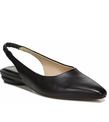 Franco Sarto Briella Cuero Negro Bandolera Mujer Puntera Plana Punta Talla 7.5M Foto 1 de 4