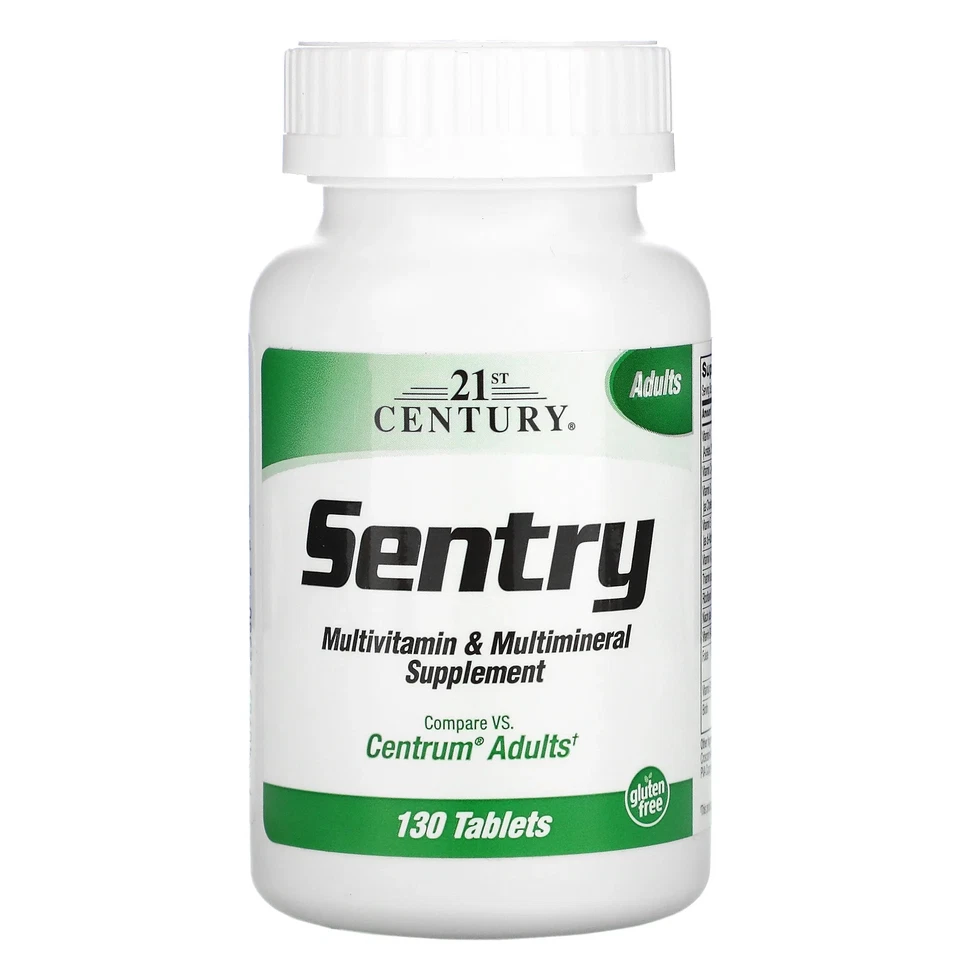 Sentry, Suplemento multivitamínico y multimineral para adultos, 130 comprimidos Foto 1 de 3