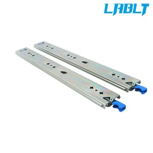 LABLT 1 Pair With Lock Heavy Duty Drawer Slides 18" 250 Lbs Extension Rails Rail - Picture 1 of 12