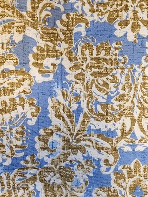 Tela de lona de algodón por yarda Victoria's Tea Room azul Foto 1 de 4