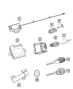 Genuine Mopar Ignition Switch 68271986AC - Picture 1 of 4