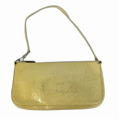 Christian Dior SHW Shoulder Bag Patent Leather Yellow Foto 1 de 4
