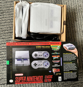 SNES Super Nintendo Classic Edition 21 Games With Controllers Gaming Console