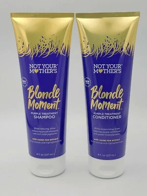 NOT YOUR MOTHER'S BLONDE MOMENT TREATMENT SHAMPOO AND CONDITIONER 8 FL OZ EACH - Image 1 of 4