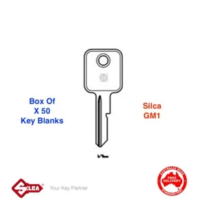 SILCA GM1 Keyblanks-Box Of Fifty- Key Blank For Holden -FREE POSTAGE - Picture 1 of 5