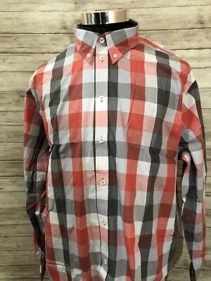 Camisa Roger Kent Para Hombre Extra Grande Abotonada Manga Larga Azul Cuadros Nueva N17 Foto 1 de 4