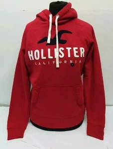 Hollister Women's Logo Hoodie In Red Size Small |REF CL3# - Picture 1 of 7