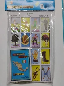 Mexican Loteria Bingo 10-Pack Sheets And Cards/10 Tablones Y 1 Pk De Cartas 54 - Bild 1 von 4